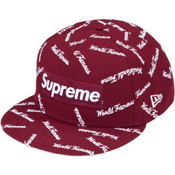 Supreme Ανδρικό Καπέλο Jockey Υφασμάτινο Μπορντό FW26H18