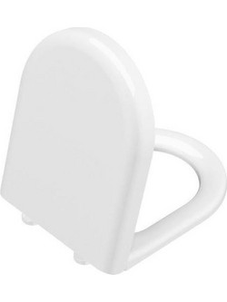 Stewe Home Καπάκι Λεκάνης D-Shape Πλαστικό Soft Close Λευκό 45x36cm STE-015269-P15269