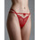 Milena By Paris Γυναικείο Sexy String με Δαντέλα Κόκκινο 6978
