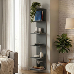 Megapap Silver Βιβλιοθήκη 34.6x31.5x180cm GP028-0162,4