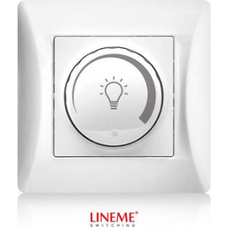 Dimmer ροοστάτης 2 (δύο) καλωδίων για led λάμπες 200W λευκό χρώμα σειρά lineme