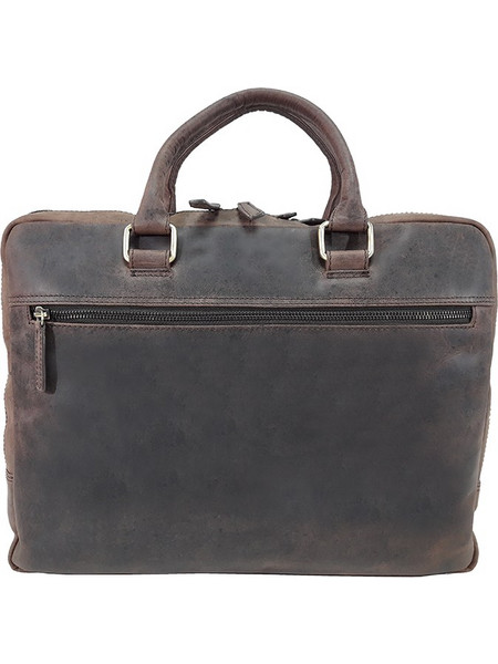 DOMLEATHERS DOMLEATHERS CASUAL ΔΕΡΜΑΤΙΝΟΣ ΕΠΑΓΓΕΛΜΑΤΙΚΟΣ ΧΑΡΤΟΦΥΛΑΚΑΣ ΩΜΟΥ DL7031 ΚΑΦΕ