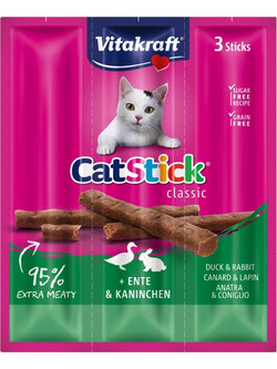 Vitakraft Cat Stick Mini with Duck & Rabbit 3x18gr