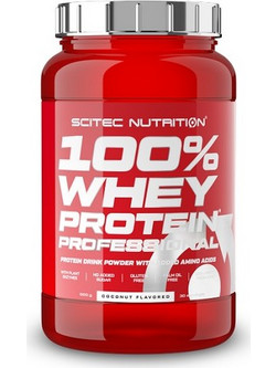 Scitec Nutrition 100% Whey Professional Coconut Πρωτεΐνη Ορού Γάλακτος Γράμμωσης Χωρίς Γλουτένη 920gr
