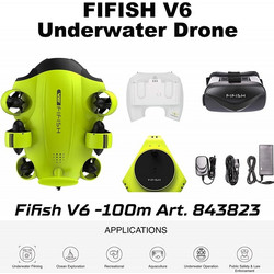 Qysea Fifish V6 Wide Angle 162 VR FPV Drone με Κάμερα 4K 30fps