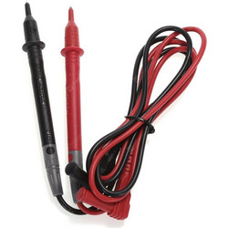 Polymeter Tester Edge Clip Pair Black-Red 143mm Ακροδέκτης Πολύμετρου Ζευγάρι Μαύρο-Κόκκινο T3030U