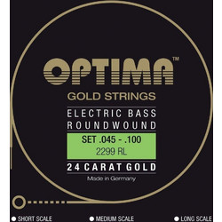 Optima 2299L Σετ 4 Χορδές Ηλεκτρικού Μπάσου 45-100" Custom Light Tension