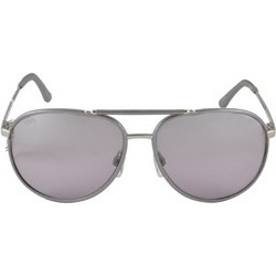 Tod's 0010 34Z Ανδρικά Γυαλιά Ηλίου Aviator Μεταλλικά Ασημί με Μαύρο Φακό