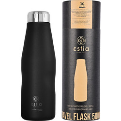 Estia Travel Flask Save The Aegean Midnight Black 500ml