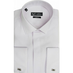 Versace 19V69 Riva Rex 11.25 Ανδρικό Πουκάμισο Βαμβακερό Μακρυμάνικο Κανονική Γραμμή Λιλά