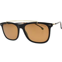 Carrera 150/S 2M2/K1 Ανδρικά Γυαλιά Ηλίου Τετράγωνα Κοκάλινα Μαύρα με Χρυσό Polarized Φακό