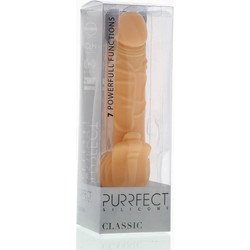 Seven creations Purrfect Silicone Classic Ρεαλιστικός Δονητής 18cm Flesh
