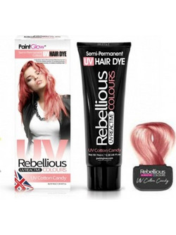 PaintGlow UV Rebellious Cotton Candy Ημιμόνιμη Βαφή Μαλλιών Χωρίς Αμμωνία 70ml