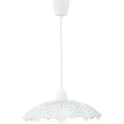 LUCE I-CASHMERE-S42 Κρεμαστό Φωτιστικό Οροφής Μονόφωτο E27 Λευκό 8031432581197