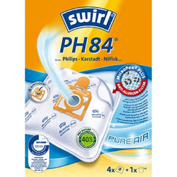 Swirl PH84 Σακούλες Σκούπας 4τμχ Συμβατές με Σκούπα Philips / Nilfisk
