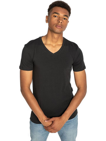 LEVI'S MEN V-NECK 2P 37152-0006-JET BLACK Μαύρο