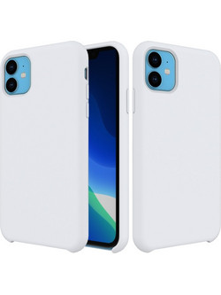Θήκη Liquid Σιλικόνης iPhone 11 (White) OEM