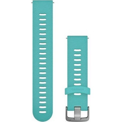 Garmin Quick Release 20mm Λουράκι Σιλικόνης Aqua / Stainless