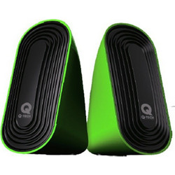 Q-Tech SPQ-905 Ηχεία Υπολογιστή 2.0 4W Green