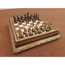 Italfama Ancient Egypt Σκάκι Ξύλινο με Πιόνια 43x43cm