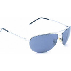 Matrix 6003 C2 Ανδρικά Γυαλιά Ηλίου Aviator Κοκάλινα Ασημί με Μπλε Polarized Φακό