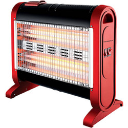 Telemax QH-1601 Red Σόμπα Χαλαζία 1600W με Ανεμιστήρα και Υγραντήρα