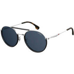 Carrera 208/S DOHKU Ανδρικά Γυαλιά Ηλίου Στρογγυλά Μεταλλικά Μπλε με Μαύρο Polarized Φακό
