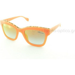Blumarine BM704 3GHG Ανδρικά Γυαλιά Ηλίου Τετράγωνα Κοκάλινα Πορτοκαλί με Μαύρο Polarized Φακό