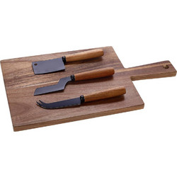 ΤΥΡΙΕΡΑ CRYSPO TRIO CHEESE ACACIA RECT 4ΤΜΧ 40X16CM