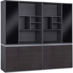 HomeMarkt Βιβλιοθήκη 2τμχ 240x40x200cm HM11199