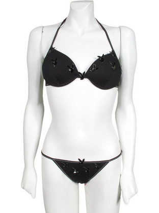 Playboy Bikini Set με Ενίσχυση Brazil Μαύρο PB120I-0071