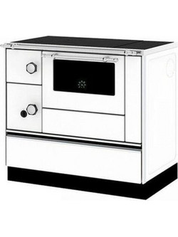 Alfa Plam Alfa 90 H Favorit White Ατσάλινη Ξυλόσομπα με Φούρνο 8kW