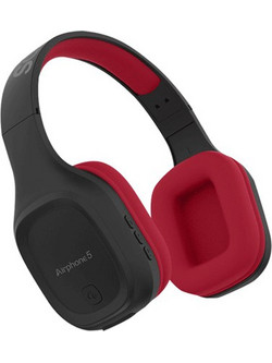 SonicGear Airphone 5 Ασύρματα Bluetooth Ακουστικά Over Ear Maroon Μπορντό Μαύρα