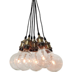 Home Lighting Magnum Κρεμαστό Φωτιστικό Οροφής Πολύφωτο Μαύρο 77-2165