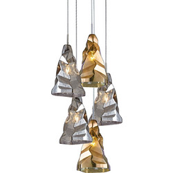 Home Lighting Luigi Κρεμαστό Φωτιστικό Οροφής Πολύφωτο Χρυσό 77-3702