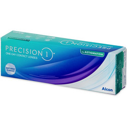 Alcon Precision1 Ημερήσιοι Φακοί Επαφής Αστιγματικοί Σιλικόνης Υδρογέλης με Φίλτρο UV 30τμχ