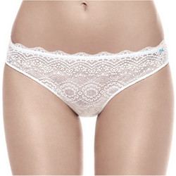 Γυναικείο slip infiore Happy με δαντέλα λευκό
