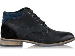 Ego Ανδρικά Μποτάκια Suede Μαύρα G12-08822-34