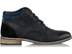 Ego Ανδρικά Μποτάκια Suede Μαύρα G12-08822-34