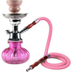 Ναργιλές Pumpkin Hookah Shisha 25cm ροζ χρώμα Art.06865P