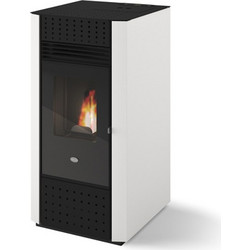 Eva Calor Irma 10 Καναλάτη White Σόμπα Pellet Αεραγωγών Αερόθερμη 9.2kW