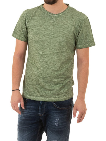 Κοντομάνικη Μπλούζα T-Shirt Back2Jeans B19 SS21 Olive