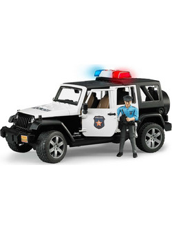 Bruder Τετρακίνητο Αστυνομικό Jeep Wrangler & Αστυνόμος Φιγούρα Δράσης