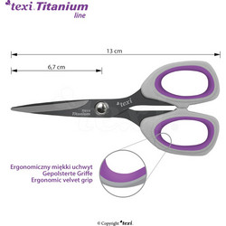 TEXI TITANIUM Ti514 5 1/4" (13 cm) Ψαλίδι