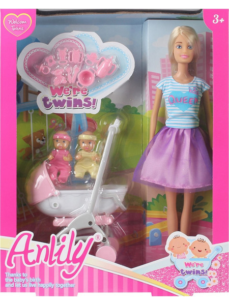 Blue Toys Anlily Με Καρότσι & Μωρό