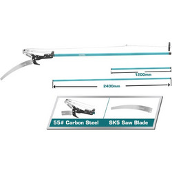 Τηλεσκοπικό ψαλίδι & πριόνι TOTAL 120 / 240 mm (THEPS25281 )
