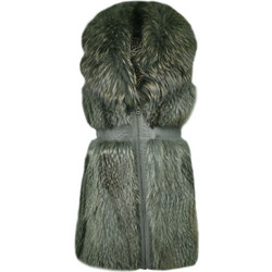 Leather 100 Αμάνικη Γυναικεία Γούνα Κυπαρισσί 12FR-348
