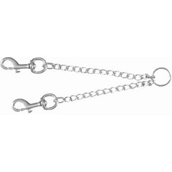 Διπλός Οδηγός Αλυσίδα Trixie Coupler, Διαστάσεων:60cm/4.0mm, Large/Extra Large Χρώμιο