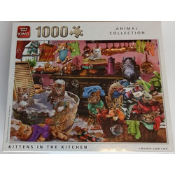 Puzzle King International Kittens In The Kitchen 1000 Κομμάτια