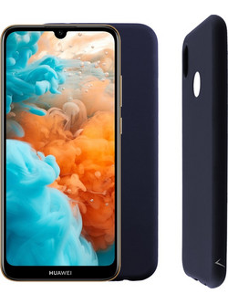 Volte-Tel Silicon TPU Camera Guard Huawei Y6 Pro / Y6 2019 6.09in Θήκη Μπλε